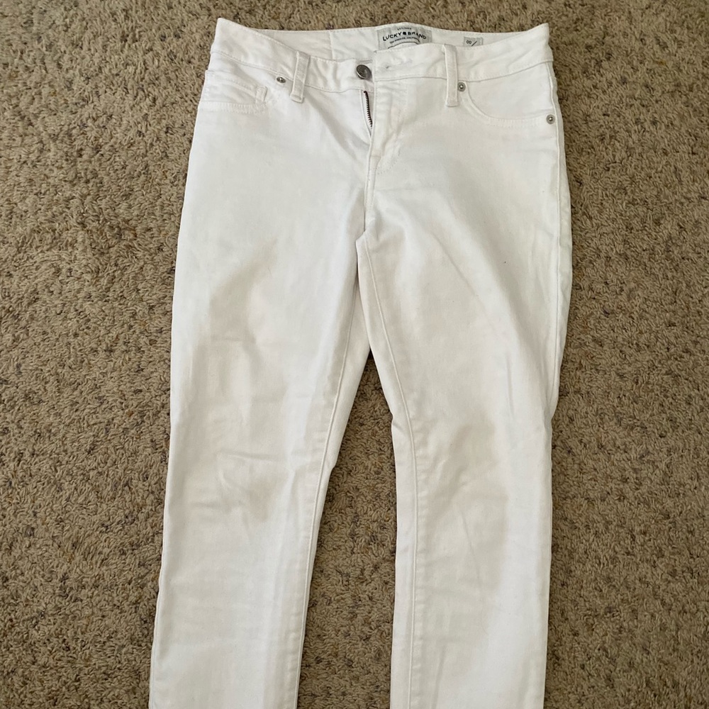 Lucky Brand Lolita White Crop Jeans
